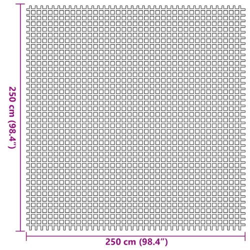 Килим за палатка Синьо 250 x 250 cm Полиестер