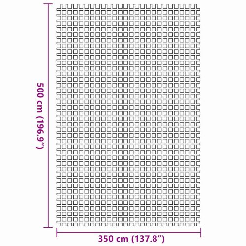 Килим за палатка Зелен 500 × 350 cm Полиестер