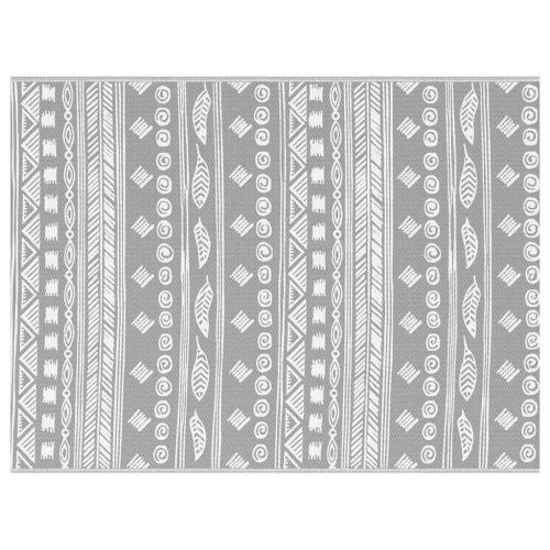 Външен килим ARAKIL Сив и бял 400 × 300 cm 50% Полипропилен