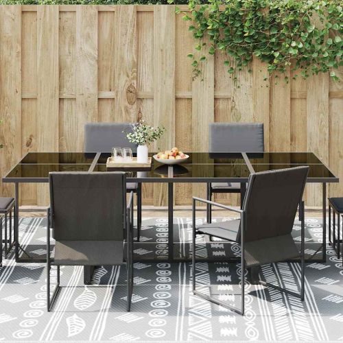 Външен килим ARAKIL Сив и бял 400 × 300 cm 50% Полипропилен