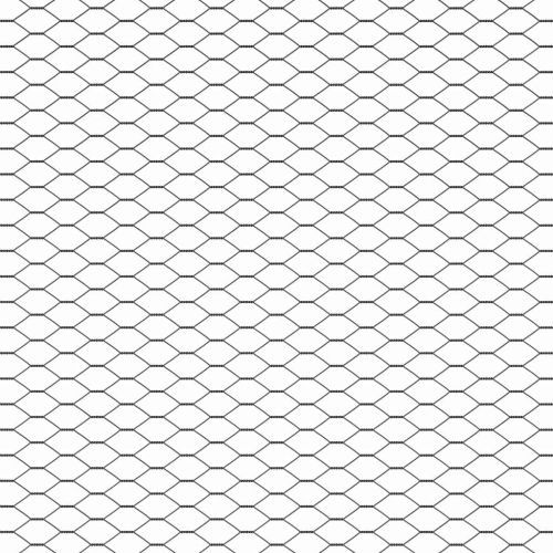 Шестоъгълна ограда Сив 1,2 x 100 m ПВЦ