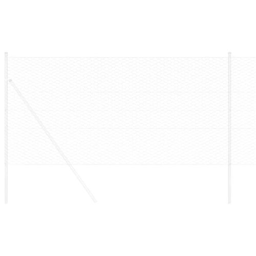 Шестоъгълна ограда Сребрист 0,4 x 25 м Поцинкована стомана