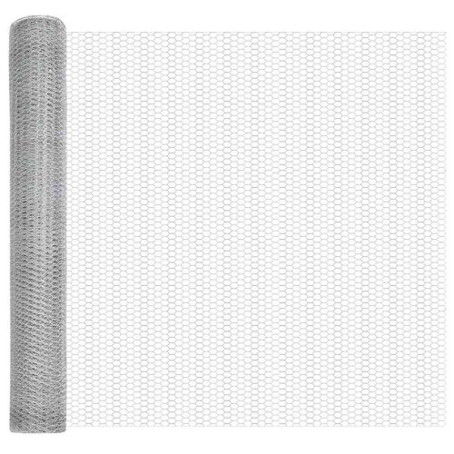 Шестоъгълна ограда Сребрист 1,2 x 100 m Поцинкована стомана