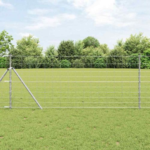 Ограда за пасища Сив 1 x 10 m Стомана