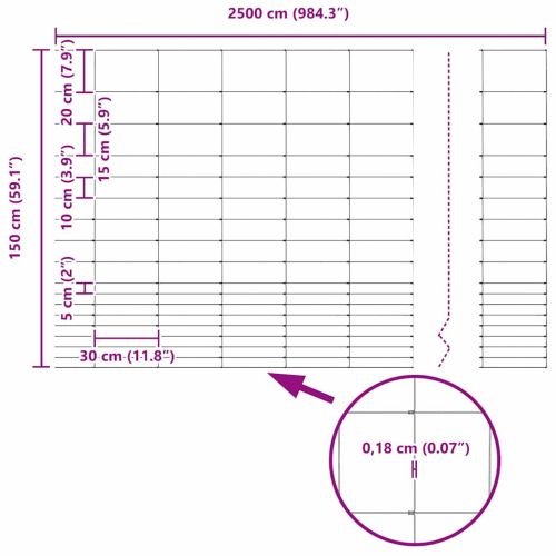 Ограда за пасища Сребрист 25 x 1,5 m Поцинкована стомана