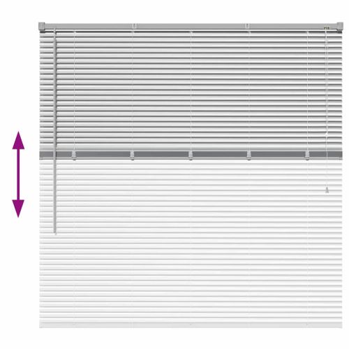 Щора за прозорец С завеси Сребрист Алуминий