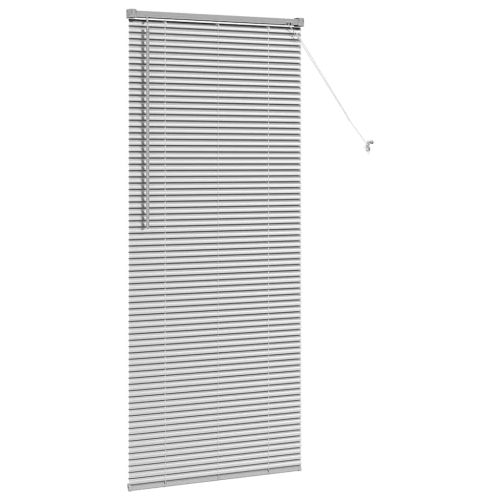 Щора за прозорец С завеси Сребрист Алуминий