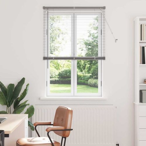 Щора за прозорец С завеси Сребрист Алуминий