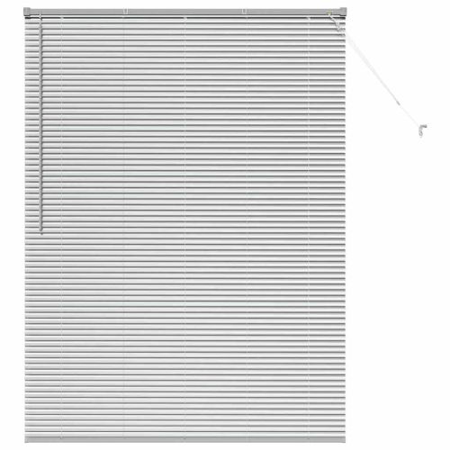 Щора за прозорец С завеси Сребрист Алуминий