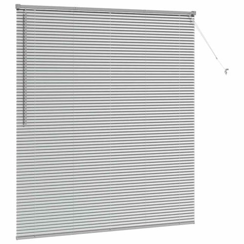 Щора за прозорец С завеси Сребрист Алуминий