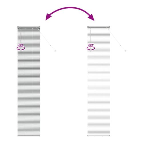 Щора за прозорец С завеси Сребрист Алуминий