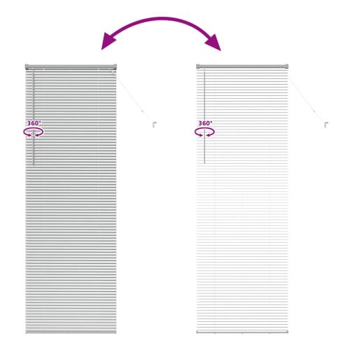 Щора за прозорец С завеси Сребрист Алуминий