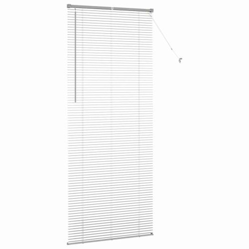 Щора за прозорец С завеси Сребрист Алуминий