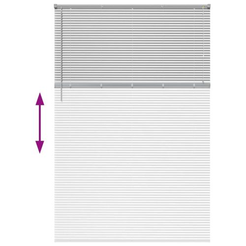 Вертикални щори С завеси Сребрист 220x150см Алуминий