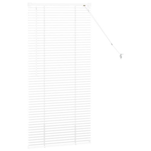 Щора за прозорец С завеси Бяло Алуминий