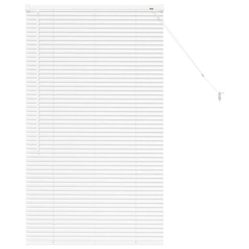 Щора за прозорец С завеси Бяло Алуминий