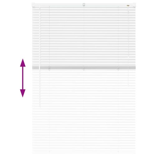 Щора за прозорец С завеси Бяло Алуминий