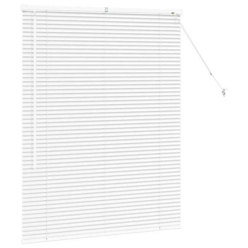 Щора за прозорец С завеси Бяло Алуминий