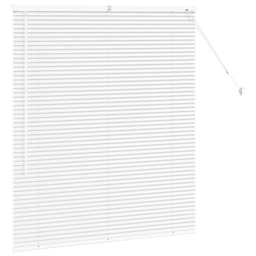 Щора за прозорец С завеси Бяло Алуминий