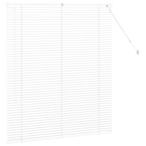 Щора за прозорец С завеси Бяло Алуминий