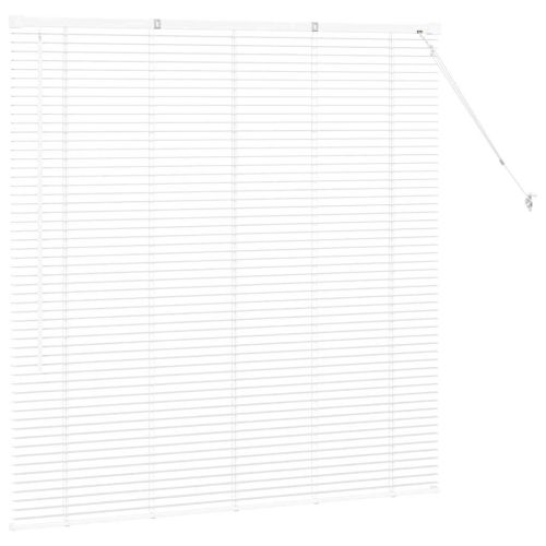 Щора за прозорец С завеси Бяло Алуминий