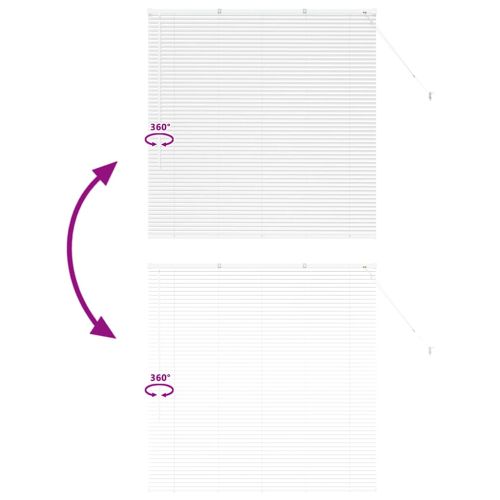 Вертикални щори С завеси Бяло 130 x 135 см Алуминий