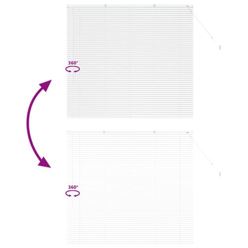 Вертикални щори С завеси Бяло 130 x 145 см Алуминий