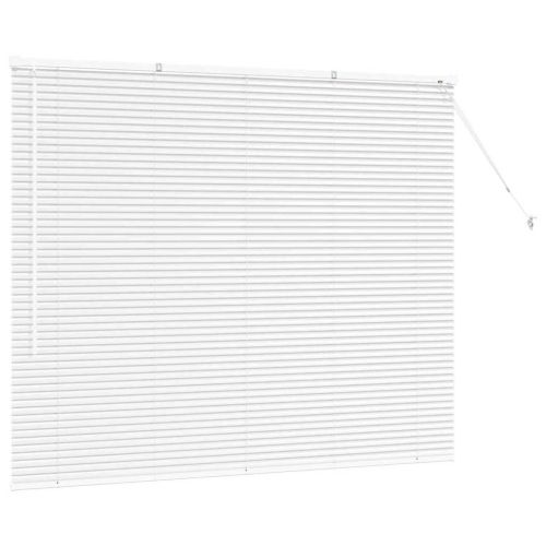 Щора за прозорец С завеси Бяло Алуминий