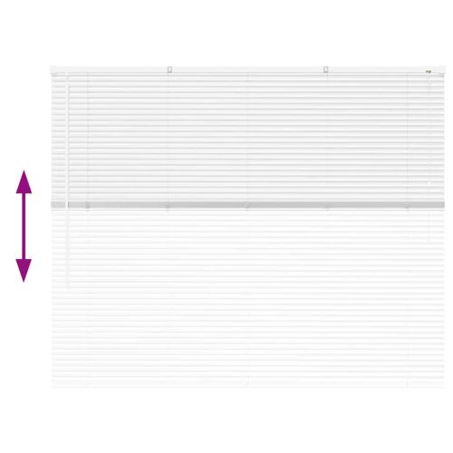 Щора за прозорец С завеси Бяло Алуминий