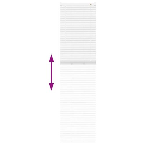 Щора за прозорец С завеси Бяло Алуминий