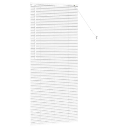 Вертикални щори С завеси Бяло 175 x 75 см Алуминий