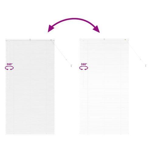 Вертикални щори С завеси Бяло 175 x 90 см Алуминий