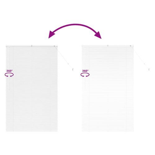 Вертикални щори С завеси Бяло 175 x 105 см Алуминий