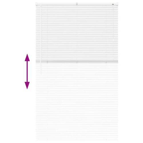 Вертикални щори С завеси Бяло 175 x 105 см Алуминий