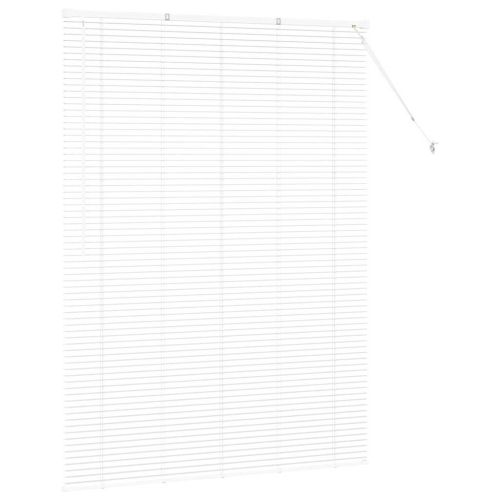 Вертикални щори С завеси Бяло 175 x 135 см Алуминий