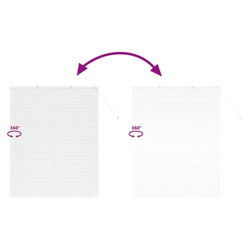 Вертикални щори С завеси Бяло 175 x 145 см Алуминий