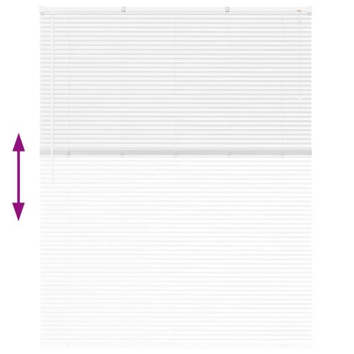 Вертикални щори С завеси Бяло 175 x 145 см Алуминий