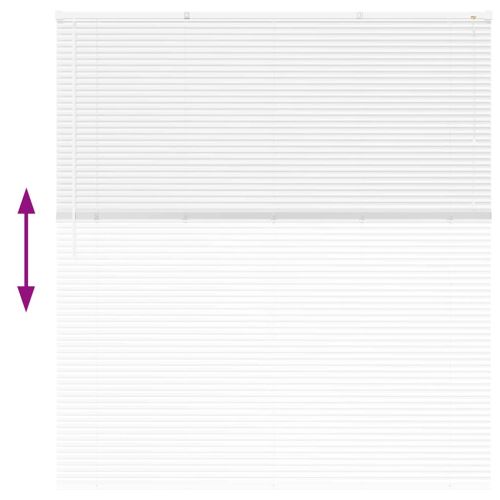 Вертикални щори С завеси Бяло 175 x 155 см Алуминий