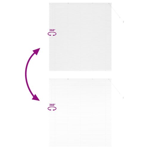 Вертикални щори С завеси Бяло 175 x 160 см Алуминий