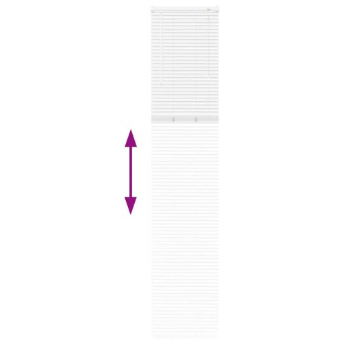 Щора за прозорец С завеси Бяло Алуминий