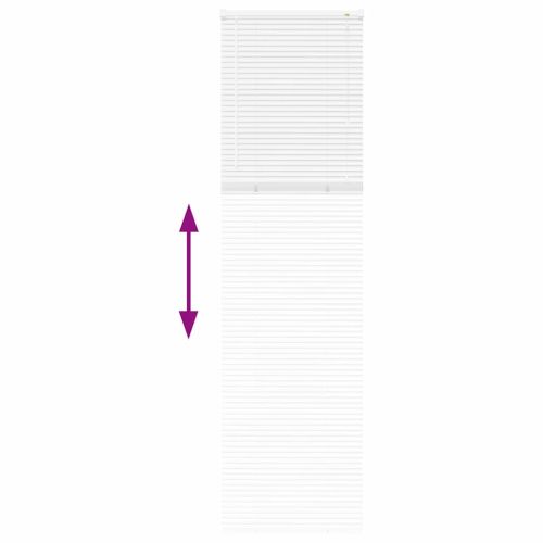 Щора за прозорец С завеси Бяло Алуминий