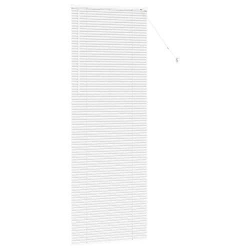 Вертикални щори С завеси Бяло 220 x 75 см Алуминий