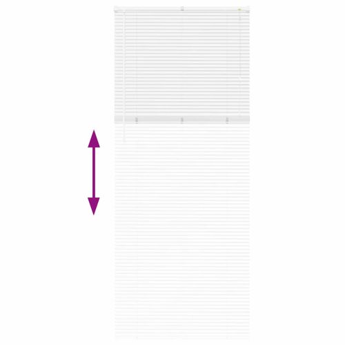 Щора за прозорец С завеси Бяло Алуминий