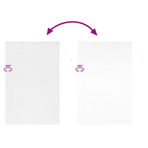 Вертикални щори С завеси Бяло 220 x 140 cm Алуминий