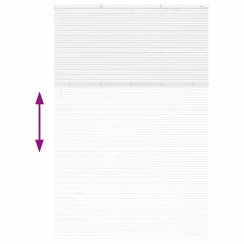 Щора за прозорец С завеси Бяло Алуминий