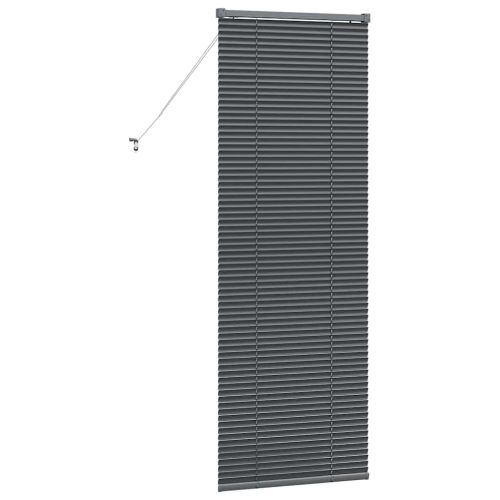 Щора за прозорец С завеси Тъмносив Алуминий