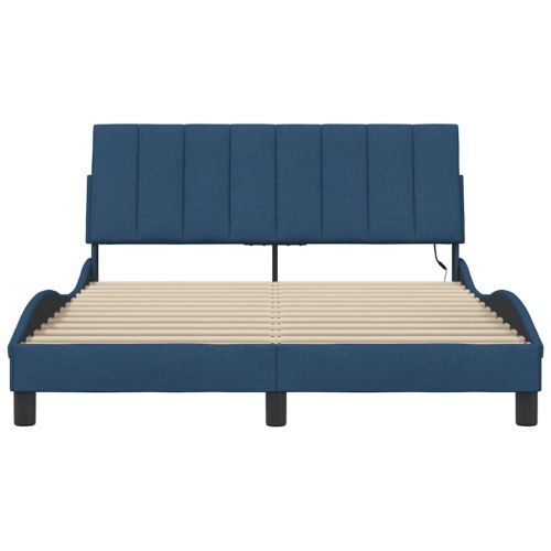 Рамка за легло без матрак Hanko синя, 120x200см, плат