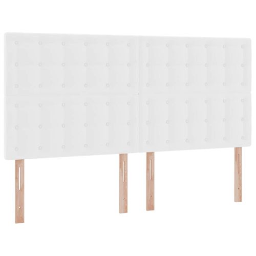 Легло с място за съхранение Чисто бяло 160 x 200 cm Изкуствена