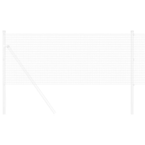 Заварена мрежа ограда Сребрист 0.8 x 10 m