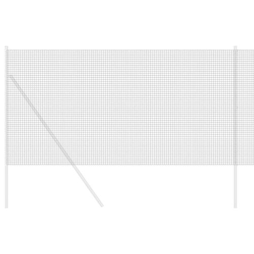 Заварена мрежа ограда Сив 1.4 x 10 m